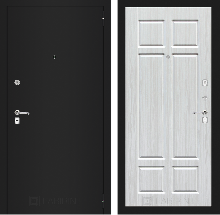 Коллекция CLASSIC шагрень черная - Входная дверь CLASSIC шагрень черная 08 - Кристалл вуд