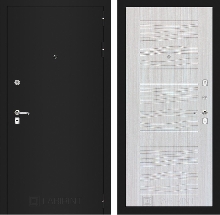 Коллекция CLASSIC шагрень черная - Входная дверь CLASSIC шагрень черная 06 - Сандал белый