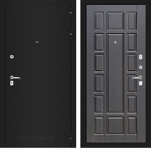 Коллекция CLASSIC шагрень черная - Входная дверь CLASSIC шагрень черная 12 - Венге