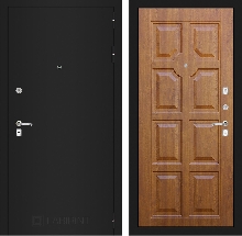 Коллекция CLASSIC шагрень черная - Входная дверь CLASSIC шагрень черная 17 - Золотой дуб