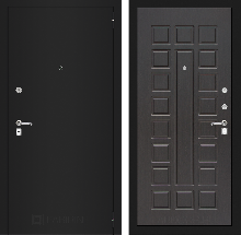 Коллекция CLASSIC шагрень черная - Входная дверь CLASSIC шагрень черная 04 - Венге