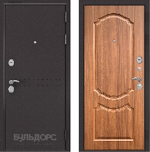 Входные двери БУЛЬДОРС - Стальная дверь Бульдорс MASS 90 орех лесной 9SD-4