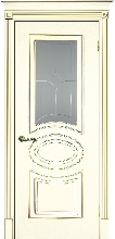 Коллекция Смальта - Межкомнатная дверь классика Текона Смальта 3:Стекло