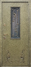 Входные двери АСД - Входная дверь АСД с окном и ковкой