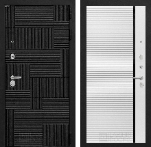 PAZL от 31500 - Входная дверь PAZL 22 - Белый софт, черный молдинг
