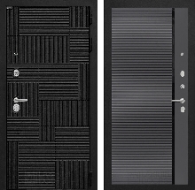 PAZL от 31500 - Входная дверь PAZL 22 - Графит софт, черный молдинг