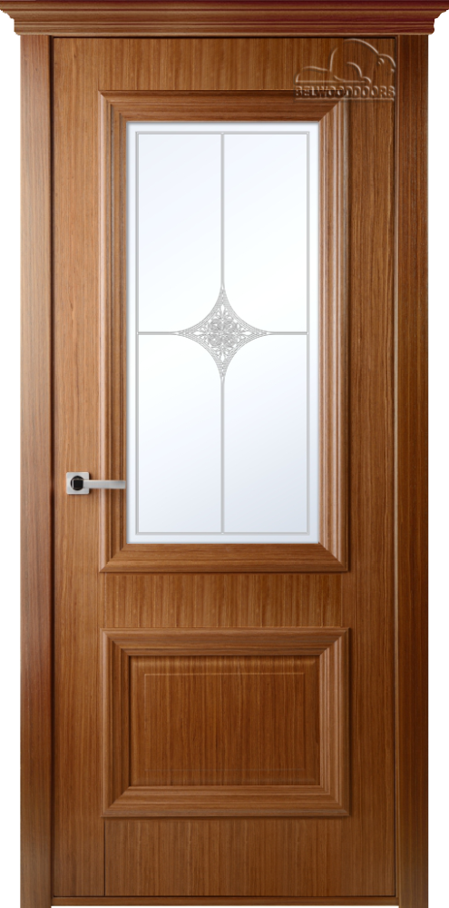 Коллекция  ШПОН - Межкомнатная дверь Франческа со стеклом