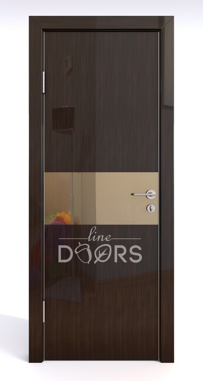 Межкомнатные двери Line Doors (Линия Дверей) - Дверная Линия мод.501 глянец : Стекло лакобель