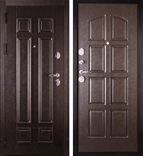 Входные двери с ЗЕРКАЛОМ - Входная металлическая дверь Сударь 2 Cisa Венге