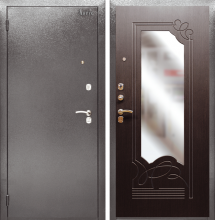 Входные двери АРГУС - Дверь Аргус ДА-6 серебряный антик/венге с зеркалом
