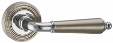 Ручки дверные на раздельном основании - Ручка раздельная LIBRETTO ML SN/CP-3 матовый никель/хром ID товара: 33151