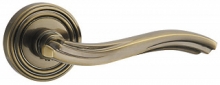 Ручки дверные на раздельном основании - Ручка раздельная VENTO ML ABG-6 зеленая бронза ID товара: 33205