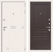 Коллекция Line WHITE - Входная дверь Лайн WHITE 03 - Орех премиум