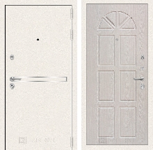Коллекция Line WHITE - Входная дверь Лайн WHITE 15 - Алмон 25