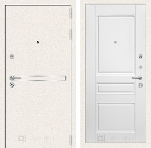 Коллекция Line WHITE - Входная дверь Лайн WHITE 03 - Белый софт