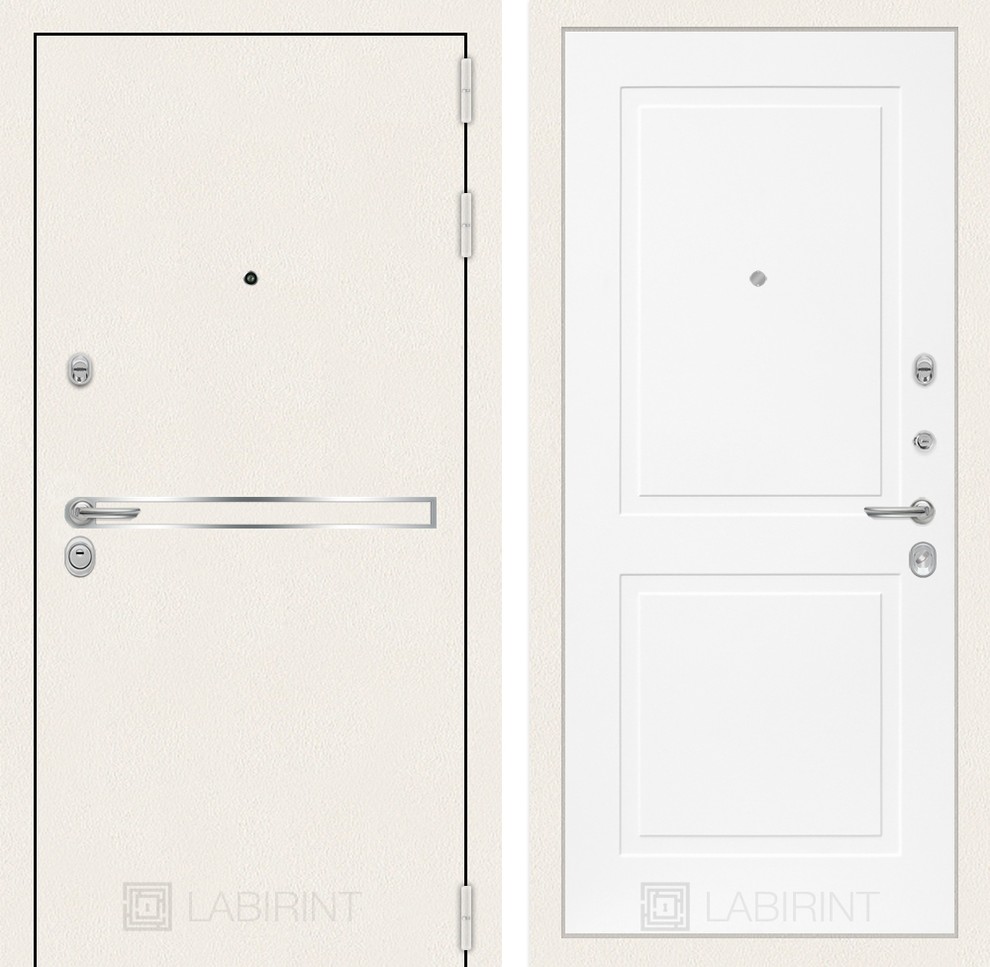 Коллекция Line WHITE - Входная дверь Лайн WHITE 11 - Белый софт