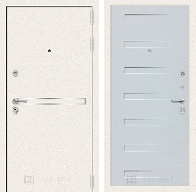 Коллекция Line WHITE - Входная дверь Лайн WHITE 14 - Дуб кантри белый горизонтальный