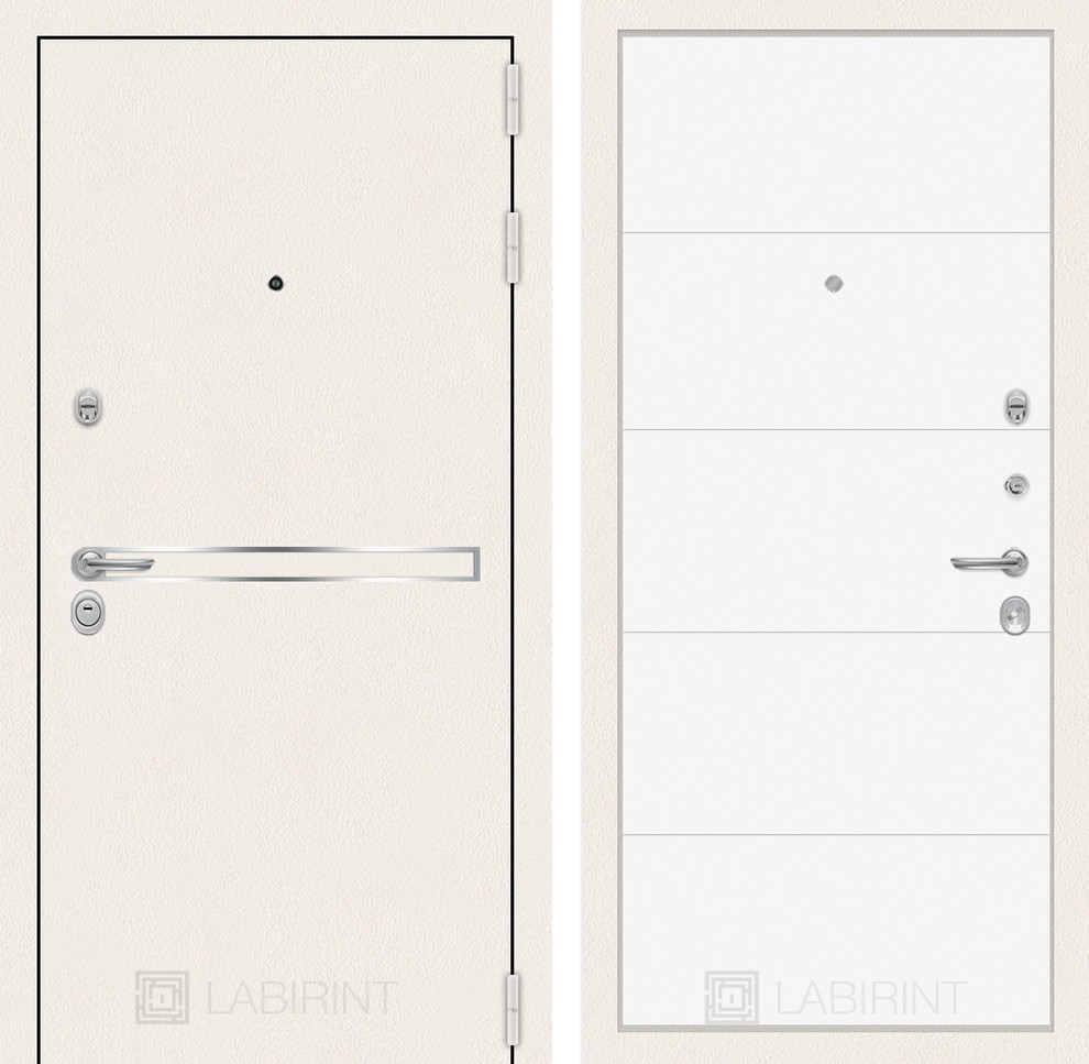 Коллекция Line WHITE - Входная дверь Лайн WHITE 13 - Белый софт