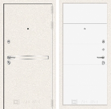 Коллекция Line WHITE - Входная дверь Лайн WHITE 13 - Белый софт