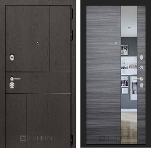Коллекция URBAN от36500 - Входная дверь URBAN с Зеркалом - Сандал серый горизонтальный