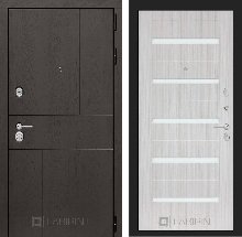 Коллекция URBAN от36500 - Входная дверь URBAN 01 - Сандал белый, стекло белое