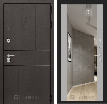 Коллекция URBAN от36500 - Входная дверь URBAN с Зеркалом Максимум - Грей софт