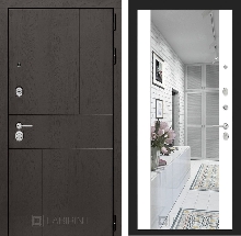 Коллекция URBAN от36500 - Входная дверь URBAN с Зеркалом Максимум - Белый софт