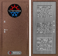 Входные двери  уличные с Терморазрывом - Входная дверь Термо Магнит 06 - Сандал серый