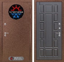 Входные двери  уличные с Терморазрывом - Входная дверь Термо Магнит 12 - Венге