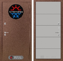 Входные двери  уличные с Терморазрывом - Входная дверь Термо Магнит 13 - Грей софт