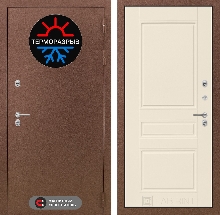 Входные двери  уличные с Терморазрывом - Входная дверь Термо Магнит 03 - Крем софт