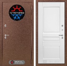 Входные двери  уличные с Терморазрывом - Входная дверь Термо Магнит 03 - Белый софт