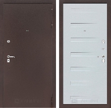 Коллекция CLASSIC антик медный - Входная дверь CLASSIC антик медный 14 - Дуб кантри белый горизонтальный