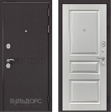 Входные двери БУЛЬДОРС - Стальная дверь Бульдорс MASS 90 ларче белый 9SD-2