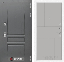 Коллекция Платинум   Коробка изнутри белая от 39900 - Входная дверь Платинум 21 - Грей софт