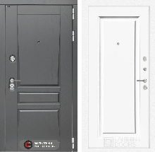 Коллекция Платинум   Коробка изнутри белая от 39900 - Входная дверь Платинум 27 - Эмаль RAL 9003