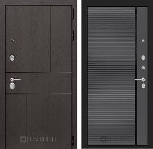 Коллекция URBAN от36500 - Входная дверь URBAN 22 - Графит софт, черная вставка