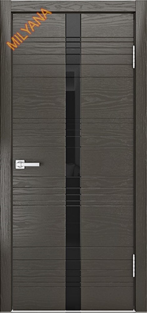 Коллекция MILYANA ID - Межкомнатная дверь IDX  Тип: со стеклом Материал: шпон