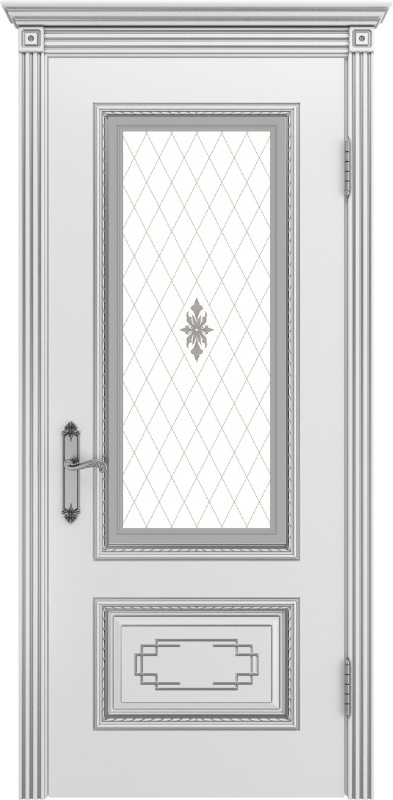 Серия Классика - Межкомнатная дверь Дуэт 3Д Багет В 2 Стекло