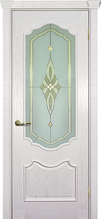 Коллекция Фрейм - Межкомнатная дверь Текона — модель Фрейм 01 Стекло витраж