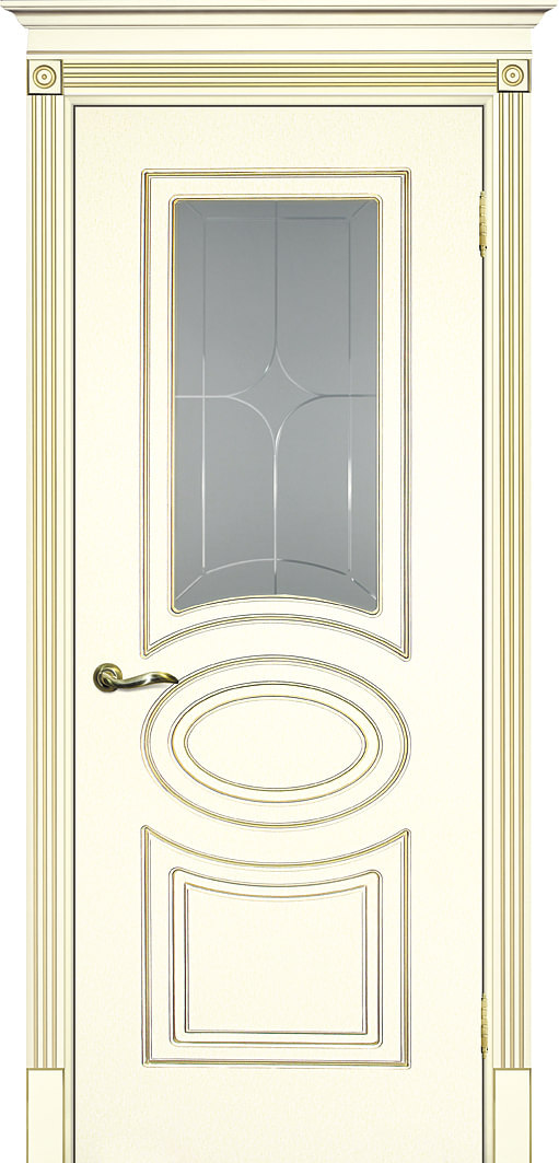 Коллекция Смальта - Межкомнатная дверь классика Текона Смальта 3:Стекло