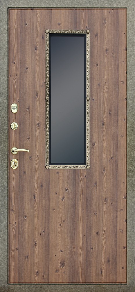 Входные двери АСД - Входная дверь АСД с окном и ковкой